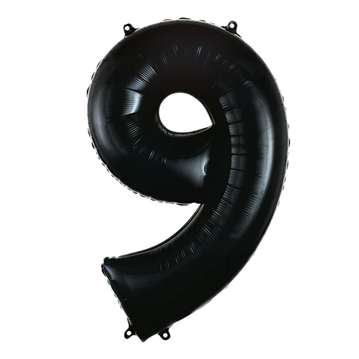 Number Foil Number Nine Black Helium Filled