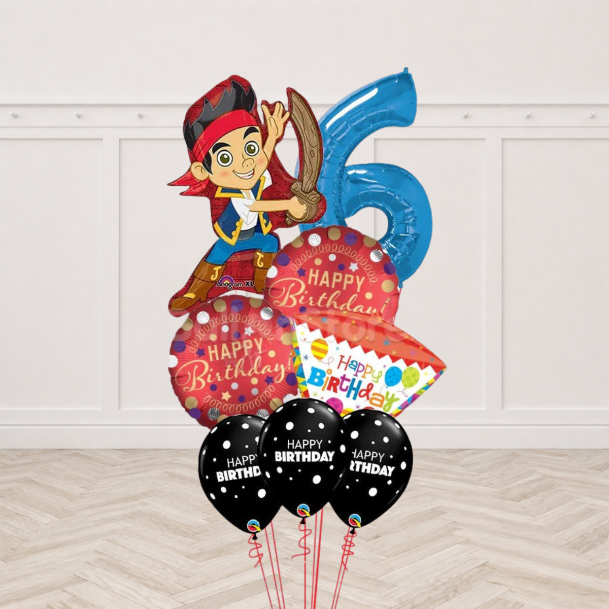 Jake and the Never Land Pirates Pose Balloon Bouquet