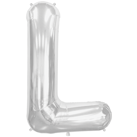 Jumbo Letter L - Metallic Silver