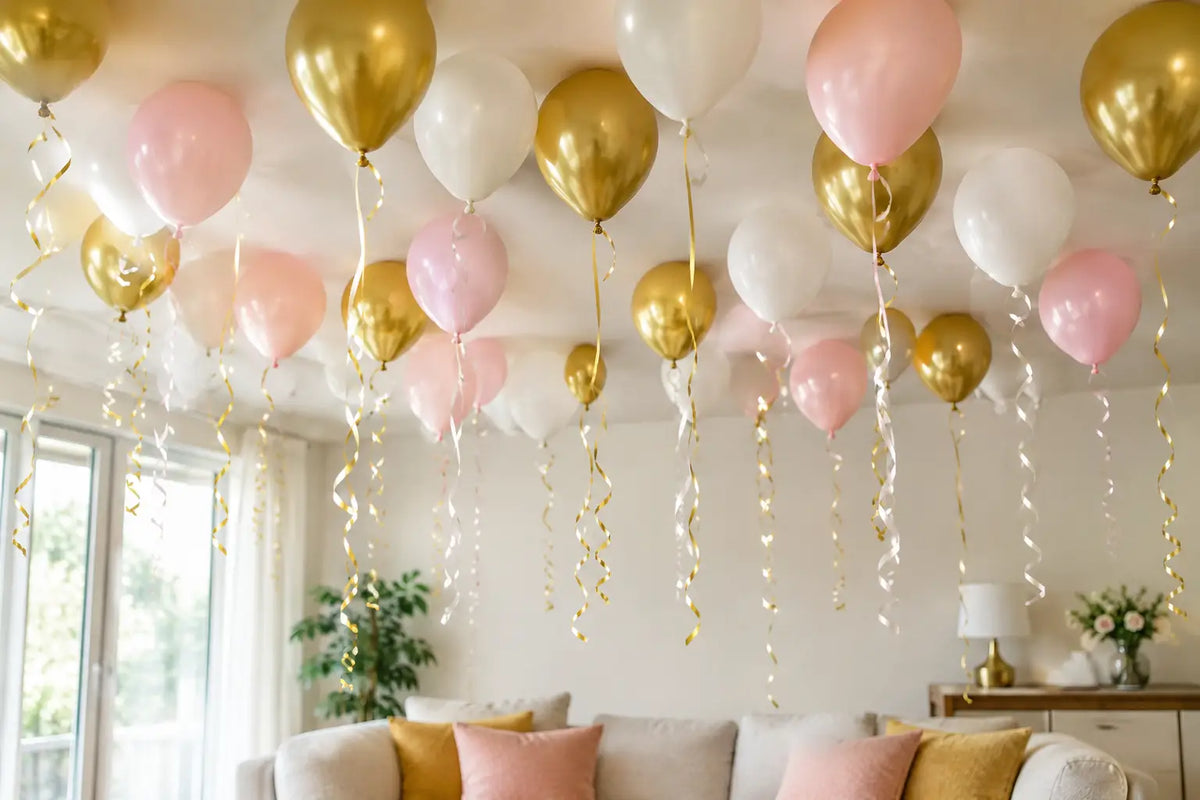 7 Ceiling Balloons for a Home Party Ideas