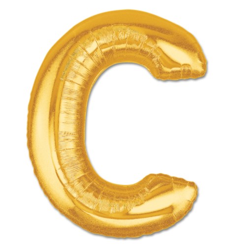 Jumbo Letter C - Metallic Gold