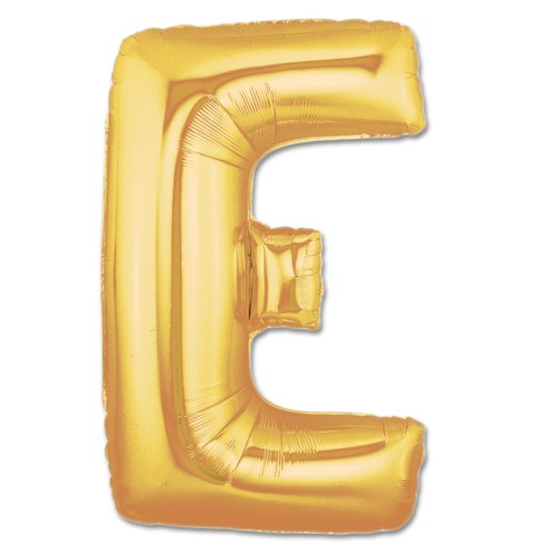 Jumbo Letter E - Metallic Gold