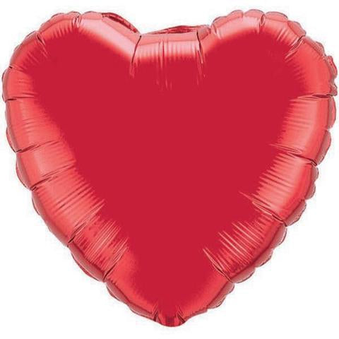 Red Heart shape  Foil balloon 18inches