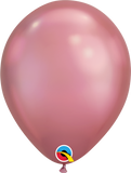 Mauve Chrome Latex Balloons.