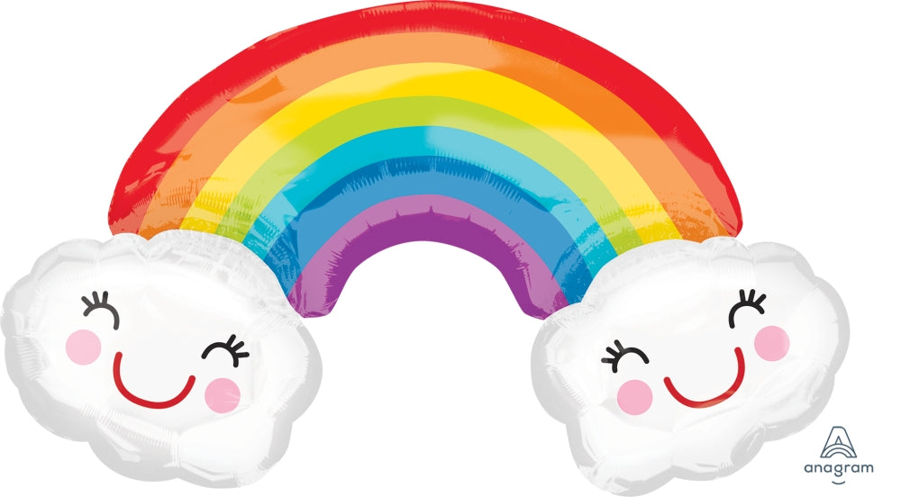 Rainbow with Clouds balloon