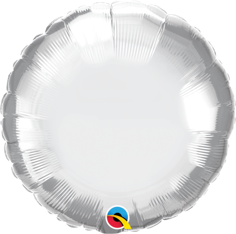 Silver Chrome Foil Round