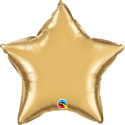 Chrome Gold Foil Star