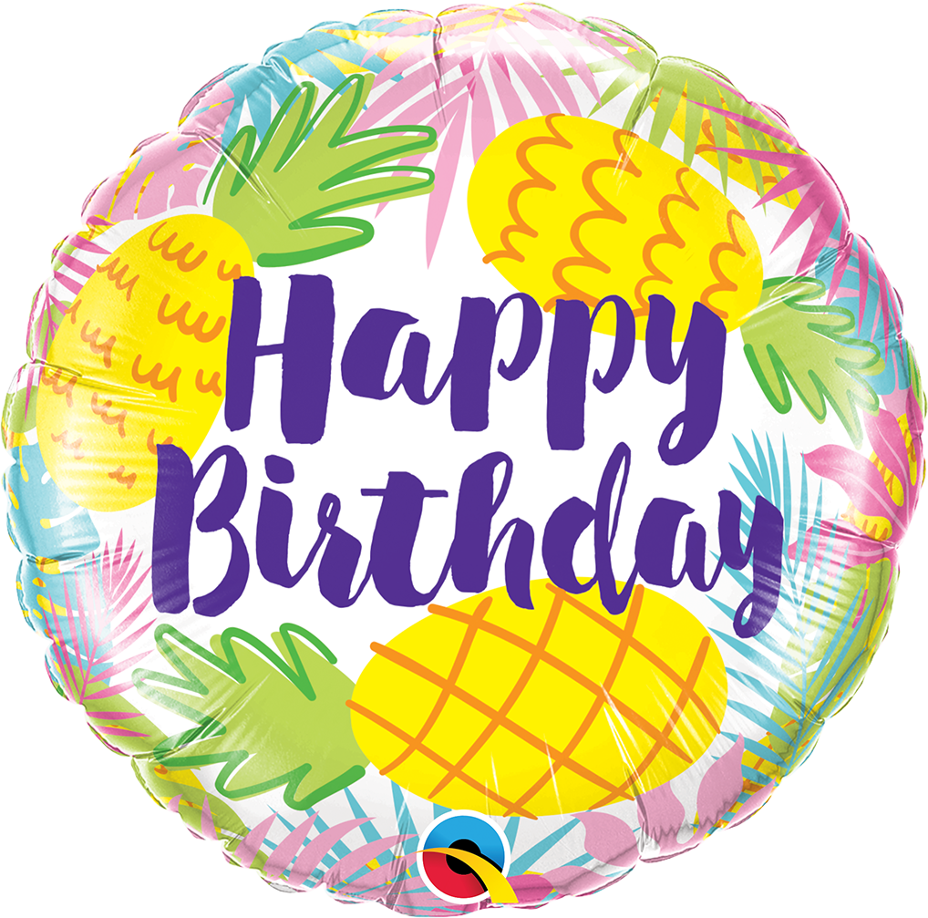 Birthday Pineapples Balloon