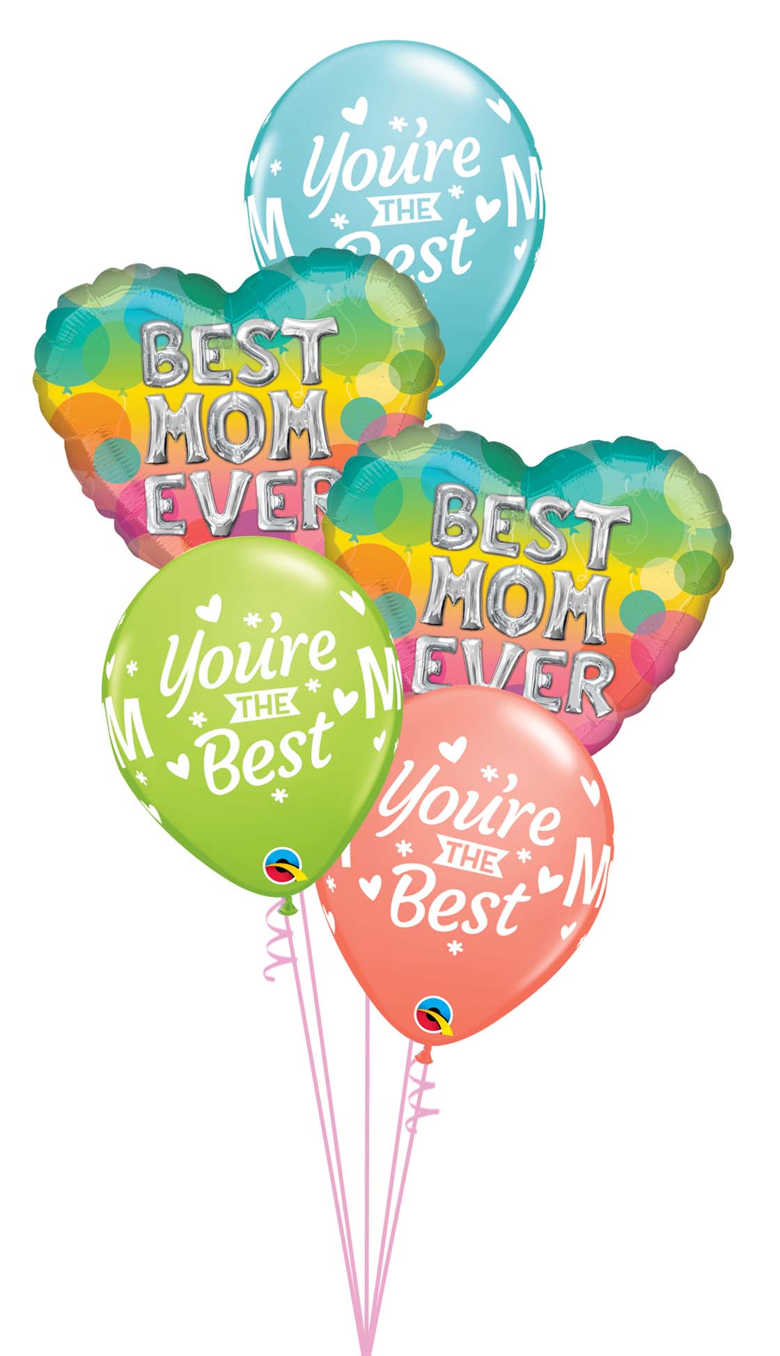 You're the Best Mom Balloon Bouquet with weight