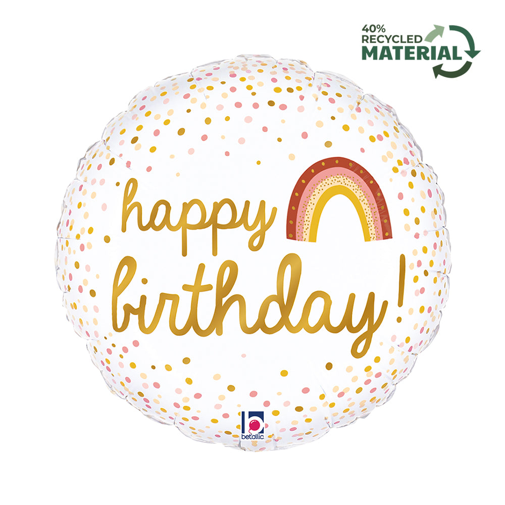 Boho Birthday 18inches foil balloon