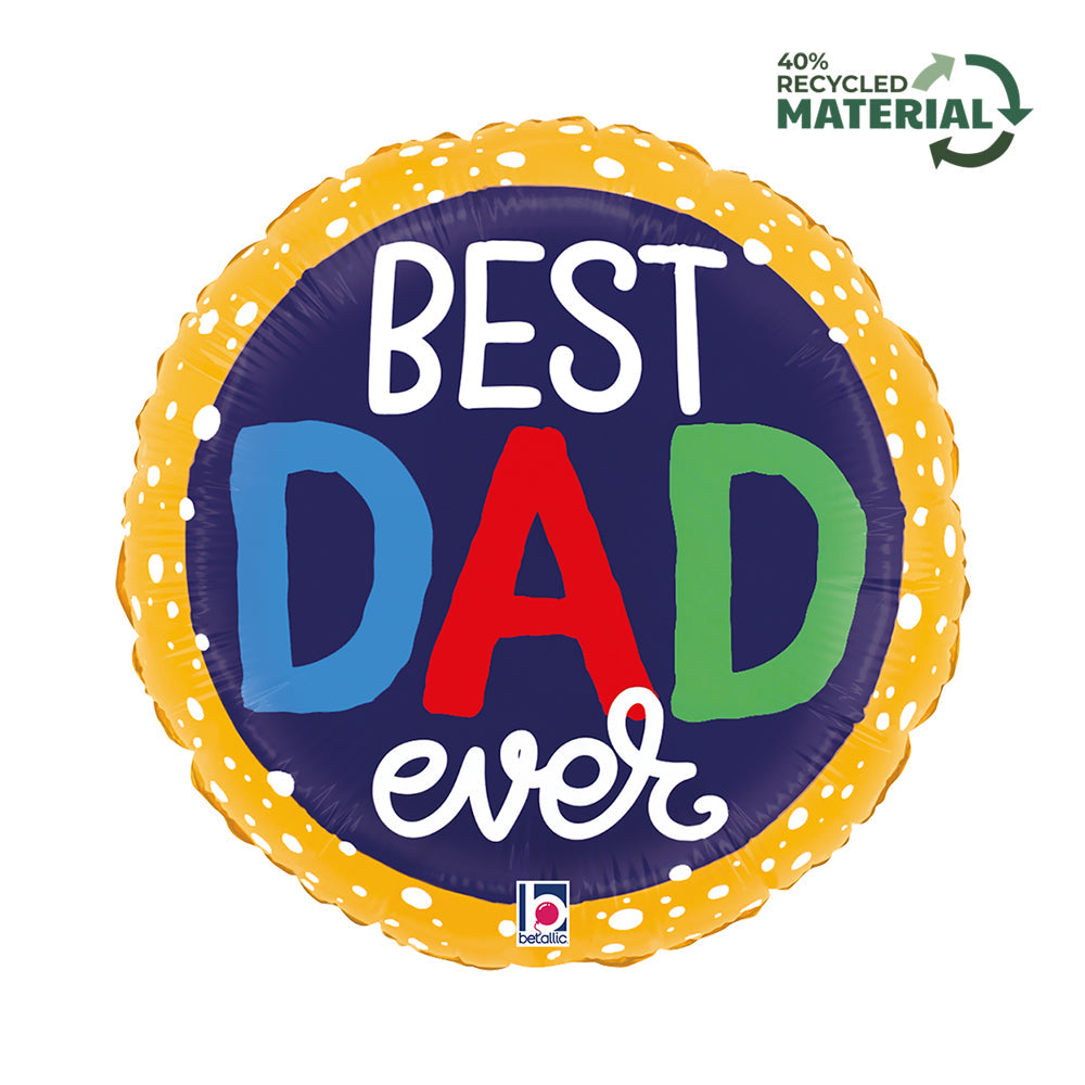 Best Dad Ever 18inches Foil balloon