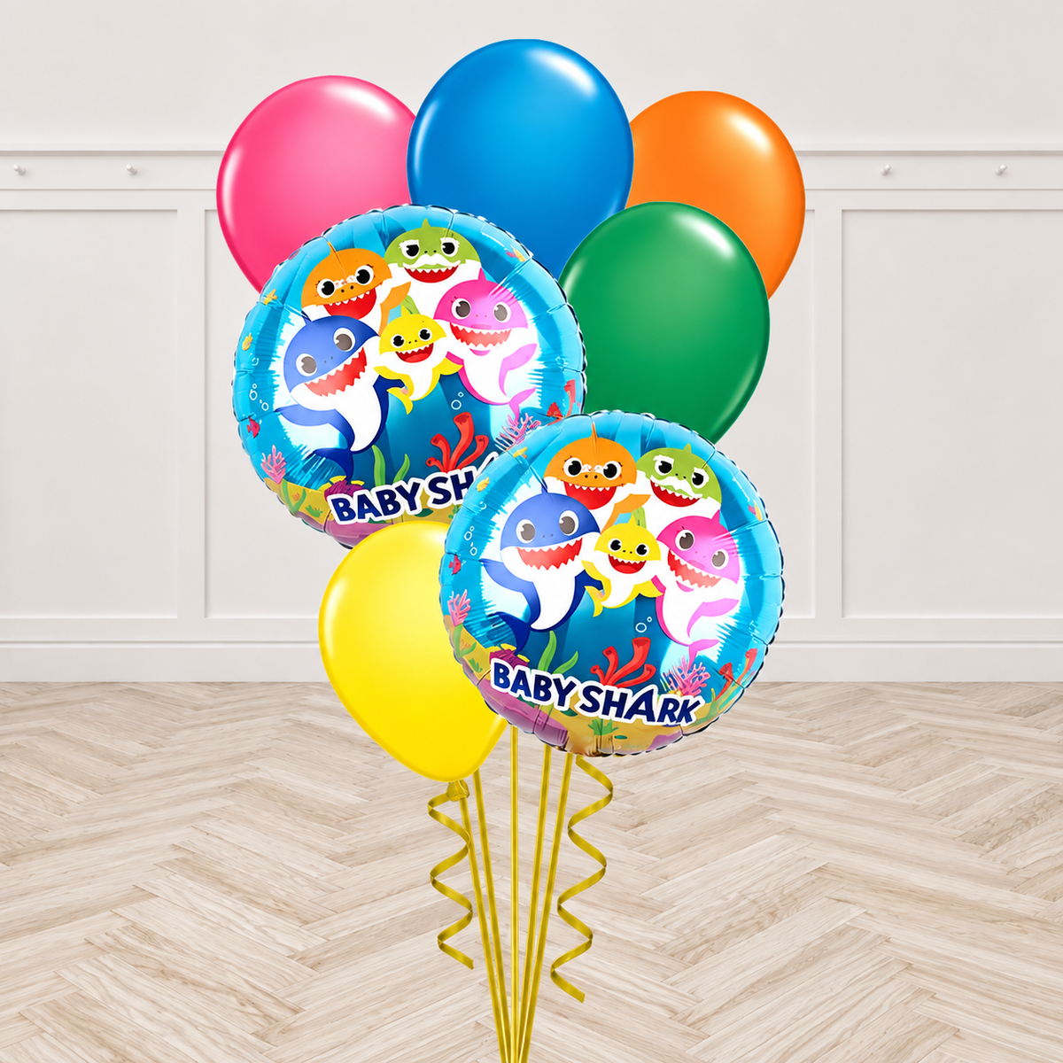 Baby Shark Birthday Balloon Bouquet