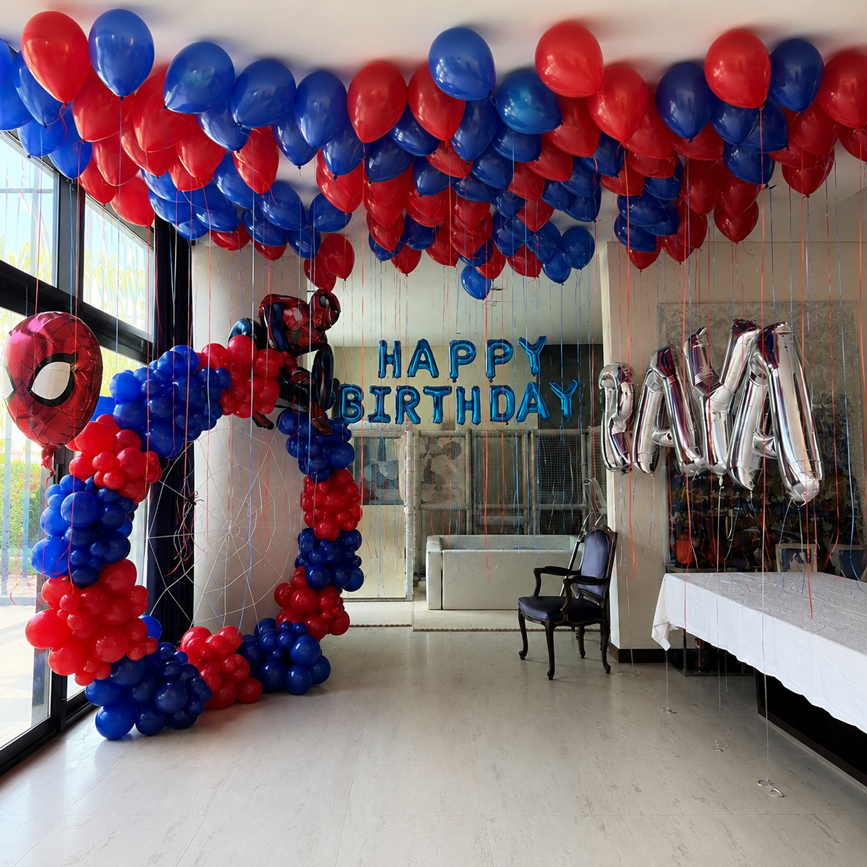 Spider Man Balloon Decoration
