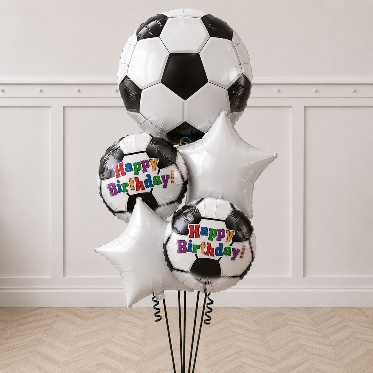 Happy Birthday soccer All Foil Balloon Bouquet
