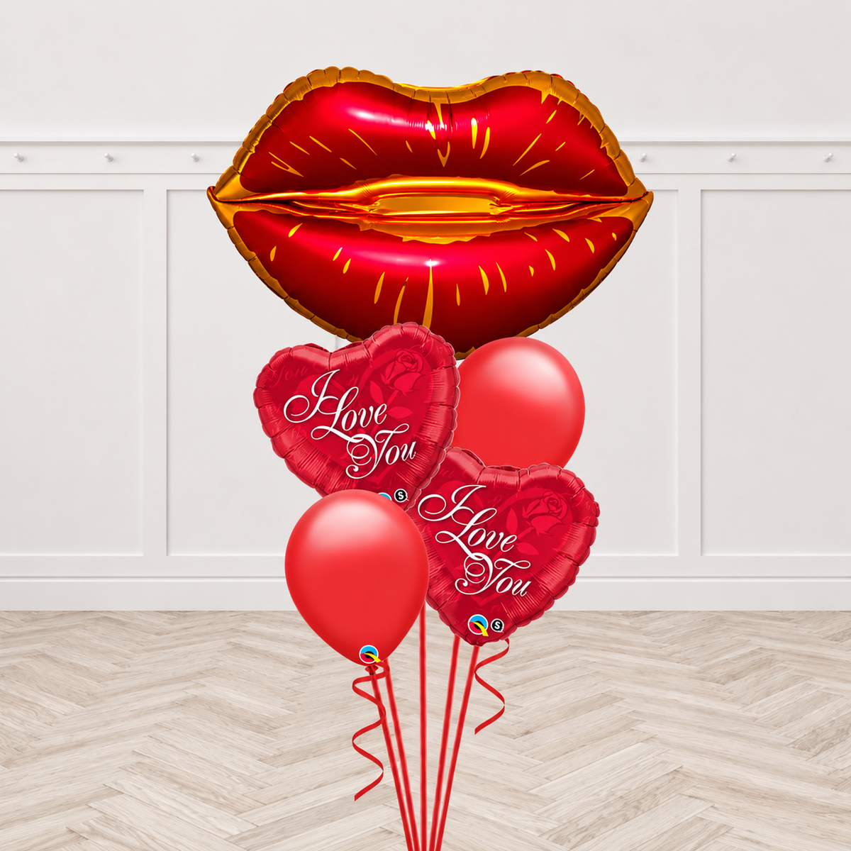 Kissy Lips I Love You Balloon Bouquet