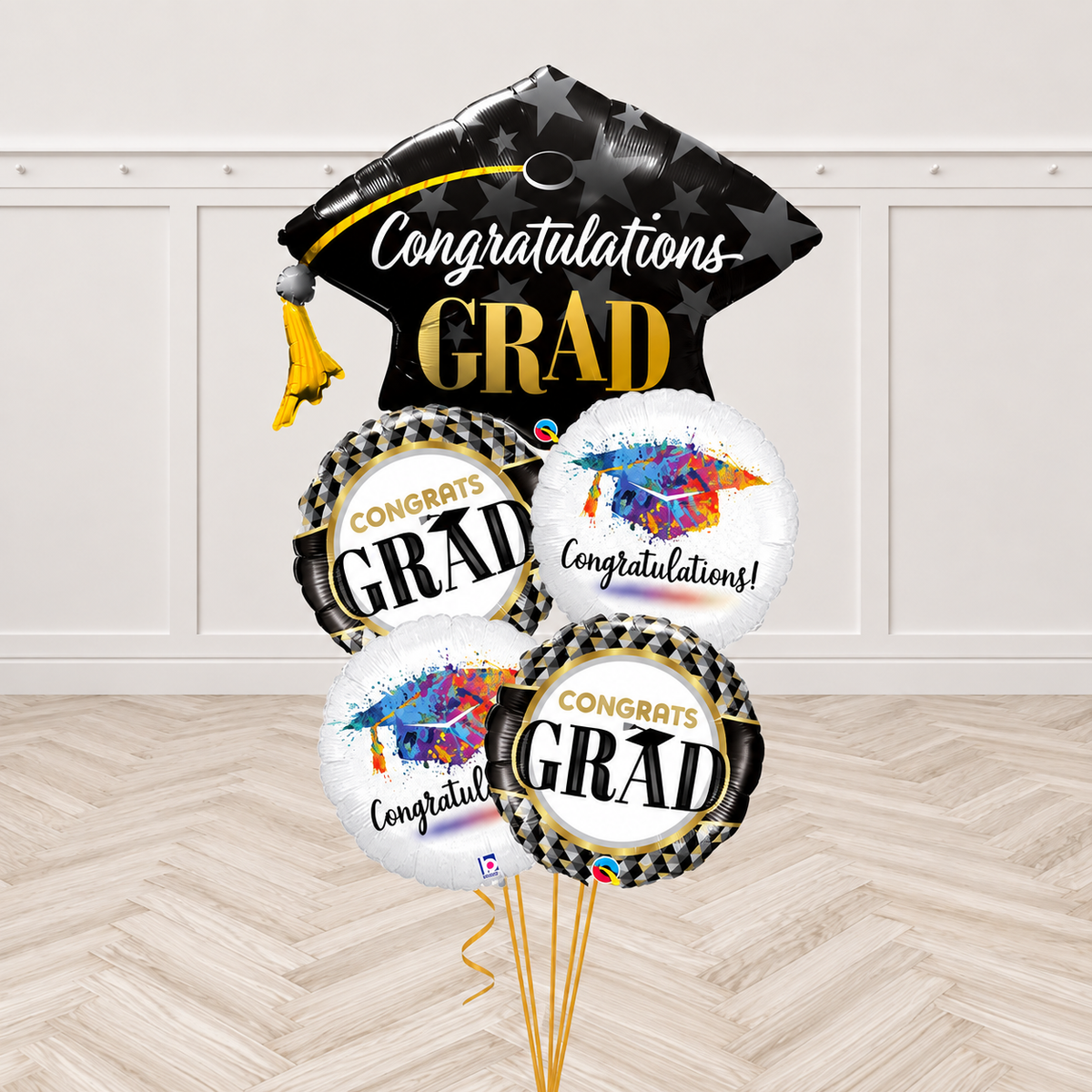 All Foil Congratulations Grad Balloon Bouquet