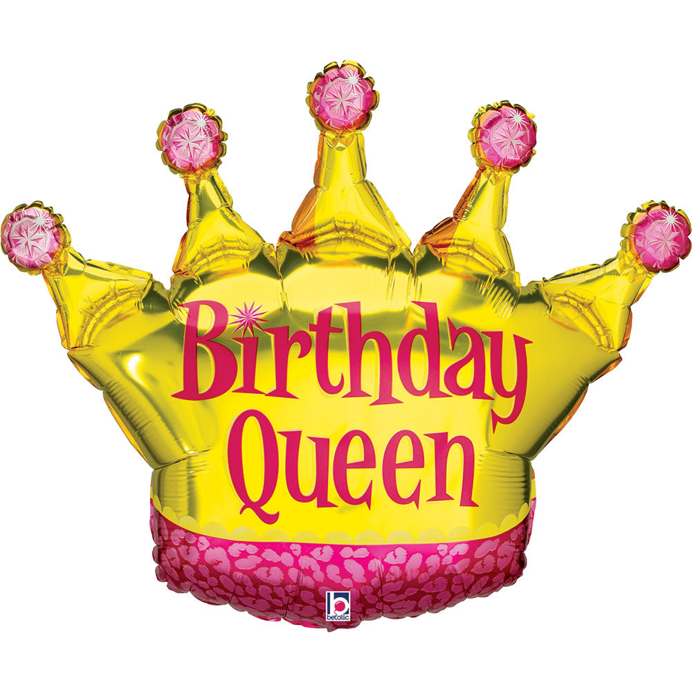 Birthday Queen Foil balloon Helium & weight