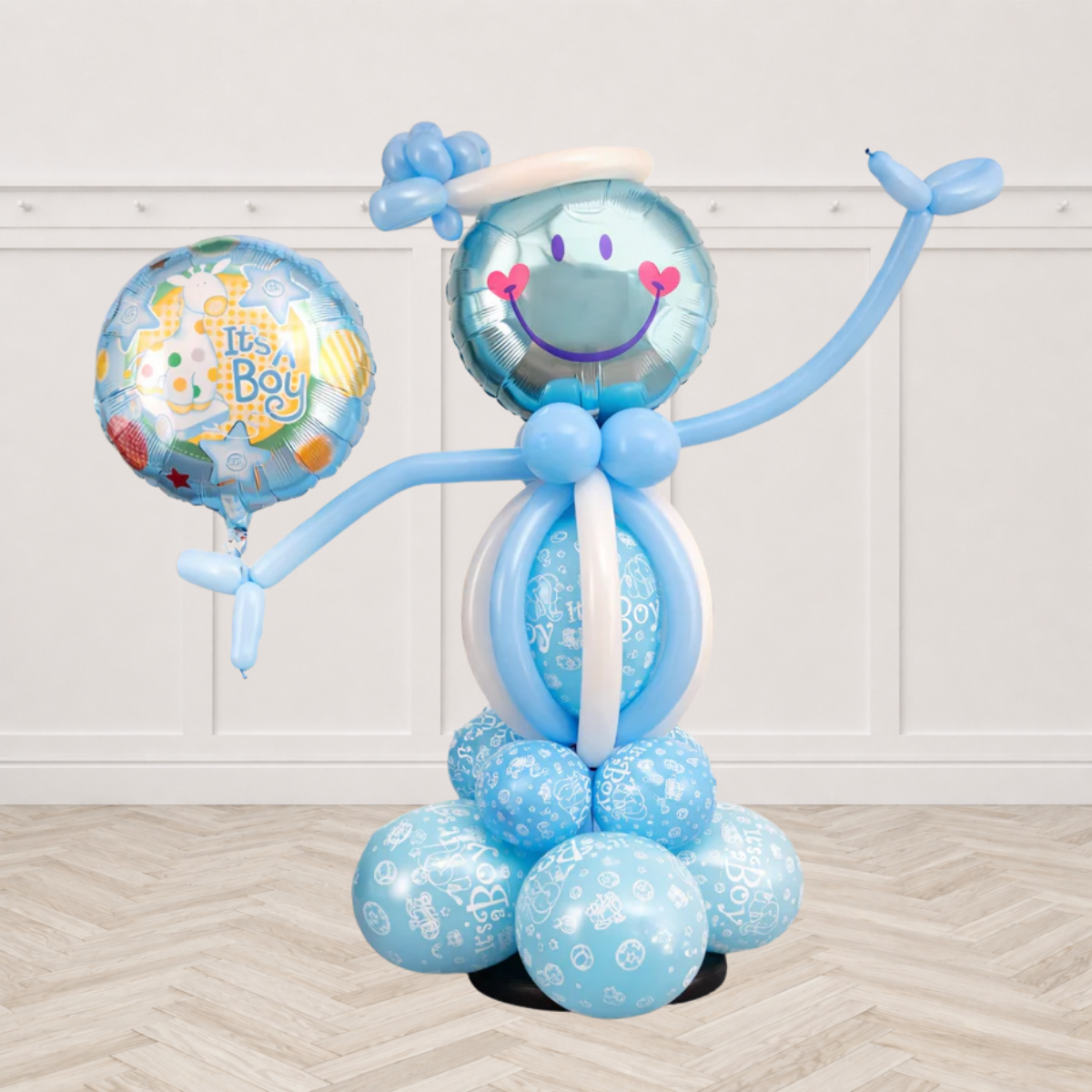 Its a Boy Smiley Balloon Arrangement