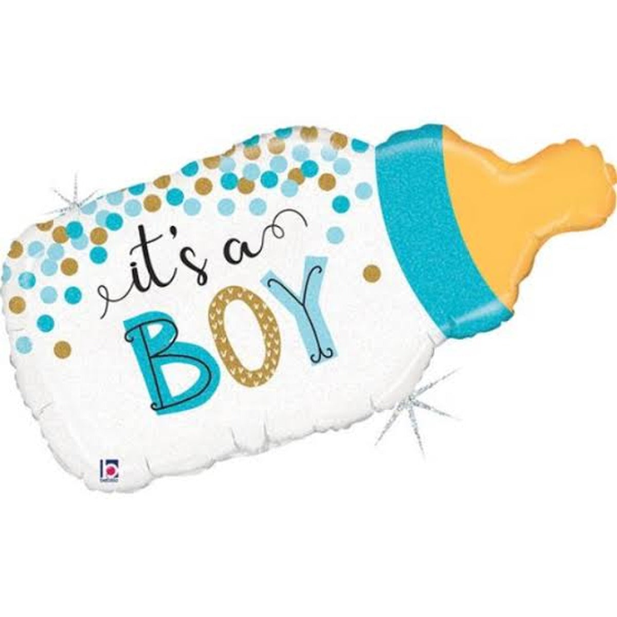 It's a Boy baby bottle foil balloon