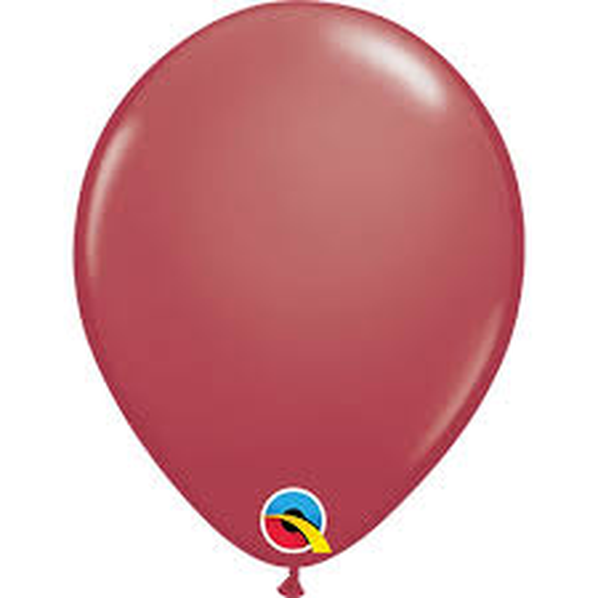 Single burgundy matte (cranberry) latex balloon
