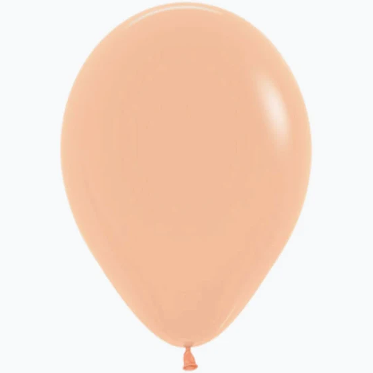 Single peach matte latex balloon