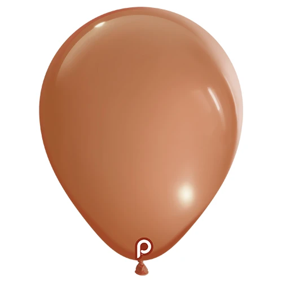 Single pink nude latex balloon