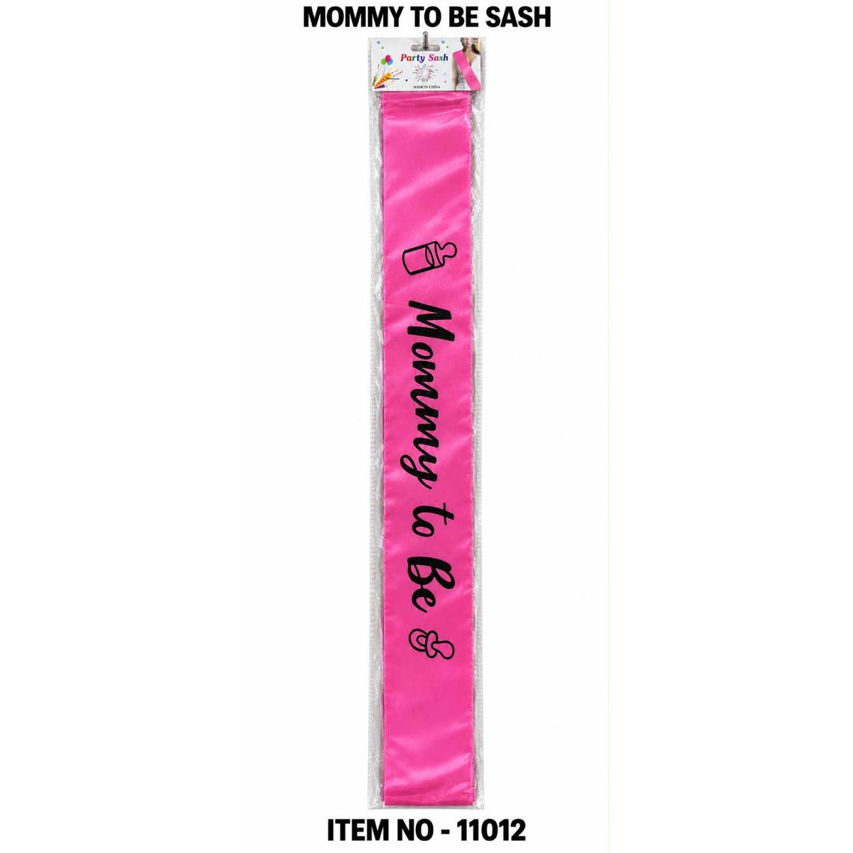 Hot pink sash printed Mommy to Be