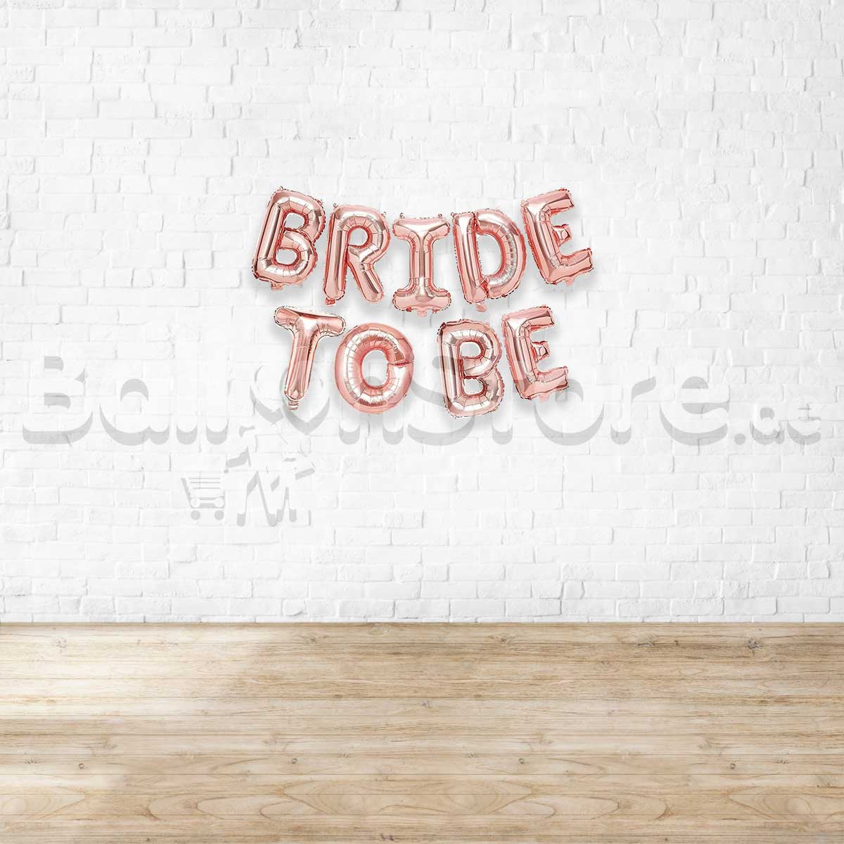 ROSEGOLD Bride to Be  Alphabet Foil Balloons Banner NO HELIUM / NON-FLYING
