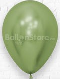 LimeGreen Chrome Latex Balloons