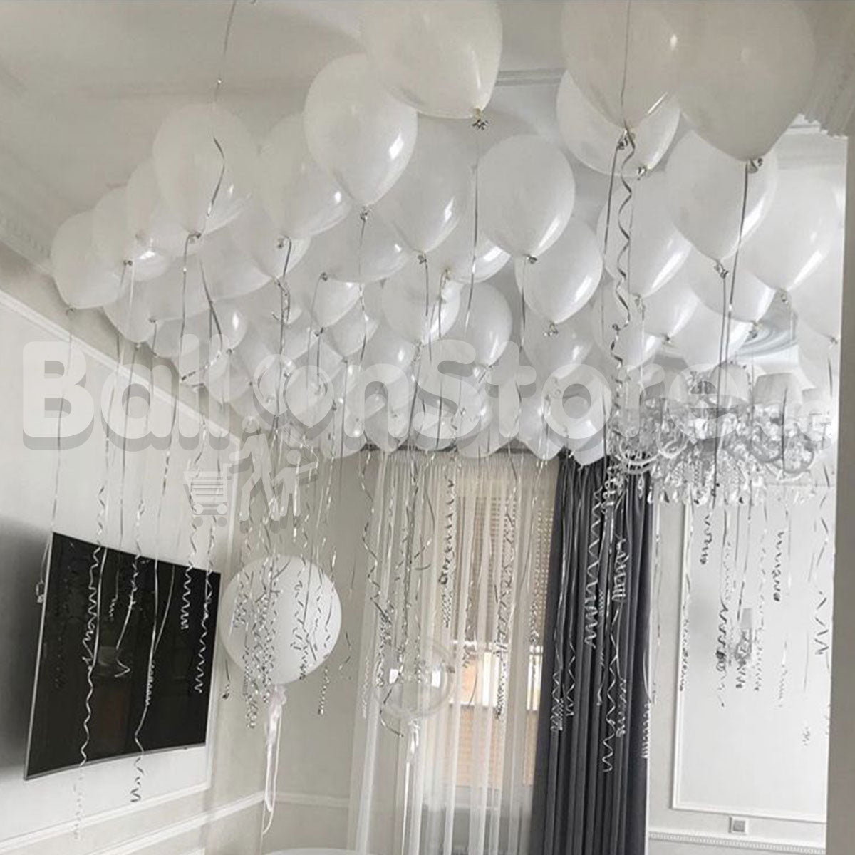 All White  Balloon Party  Balloon Set