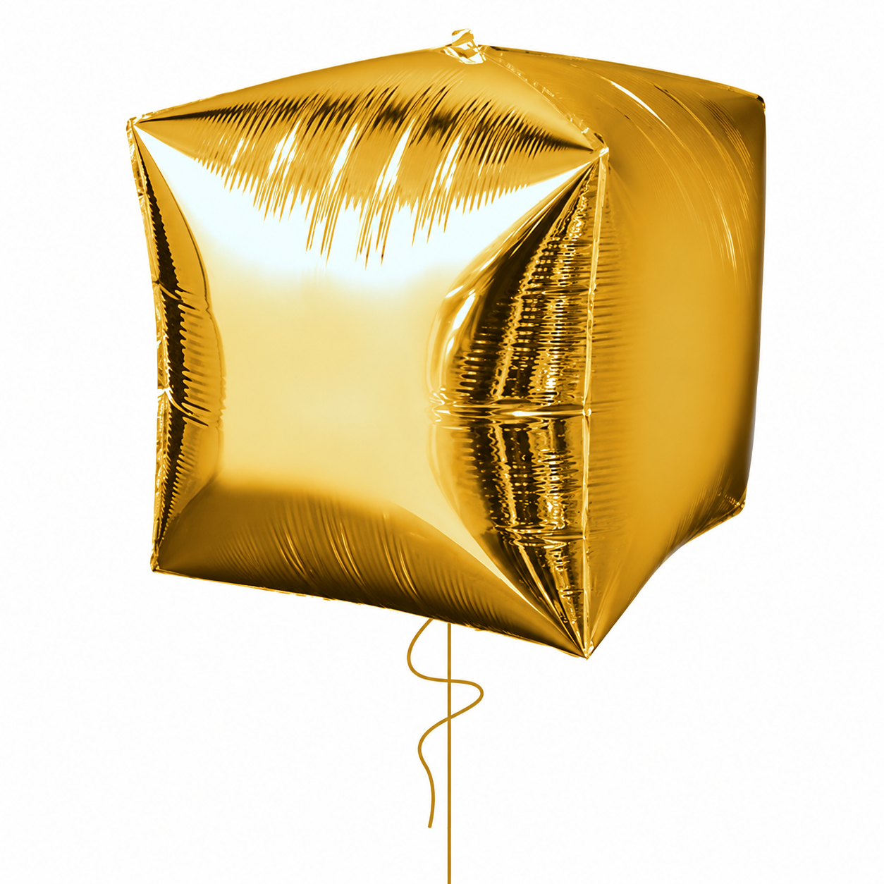 Cubez Gold Colour Balloon - Helium Filled