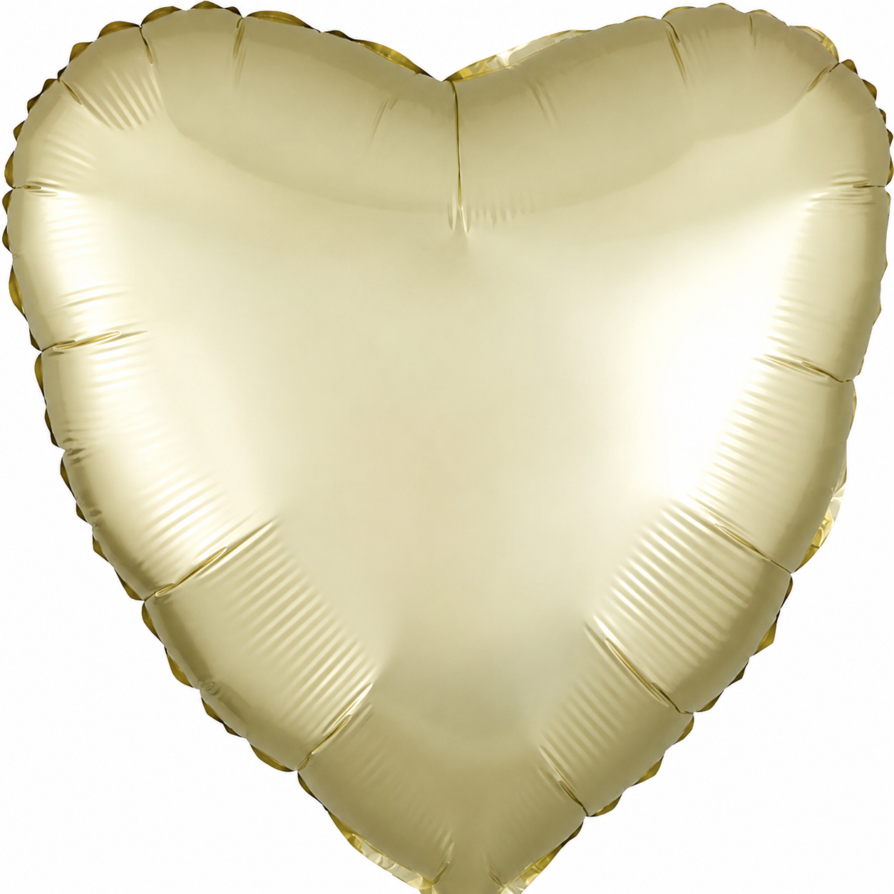 Pastel Yellow Heart Satin Luxe Foil Balloon 18inches