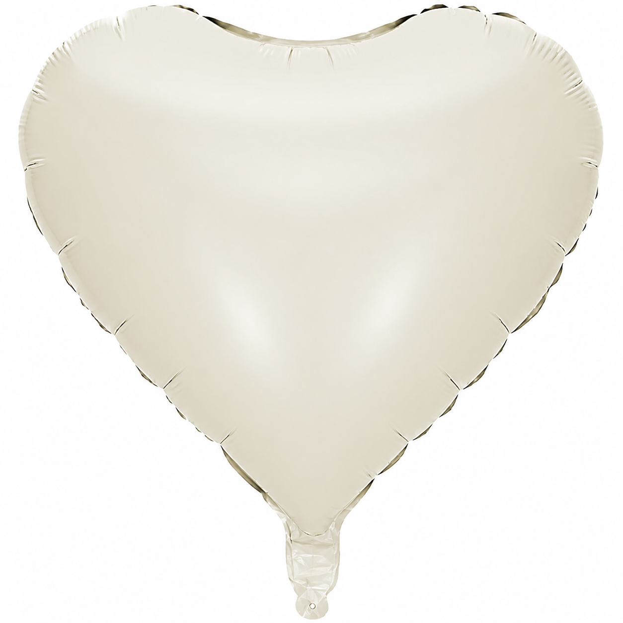 White Sand Foil Heart Shaped Balloons 18inches