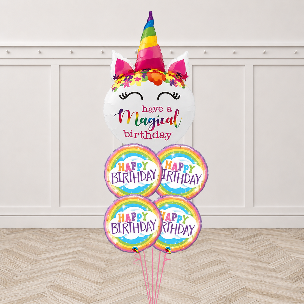 Unicorn Have a Magical Birthday Balloon Bouquet
