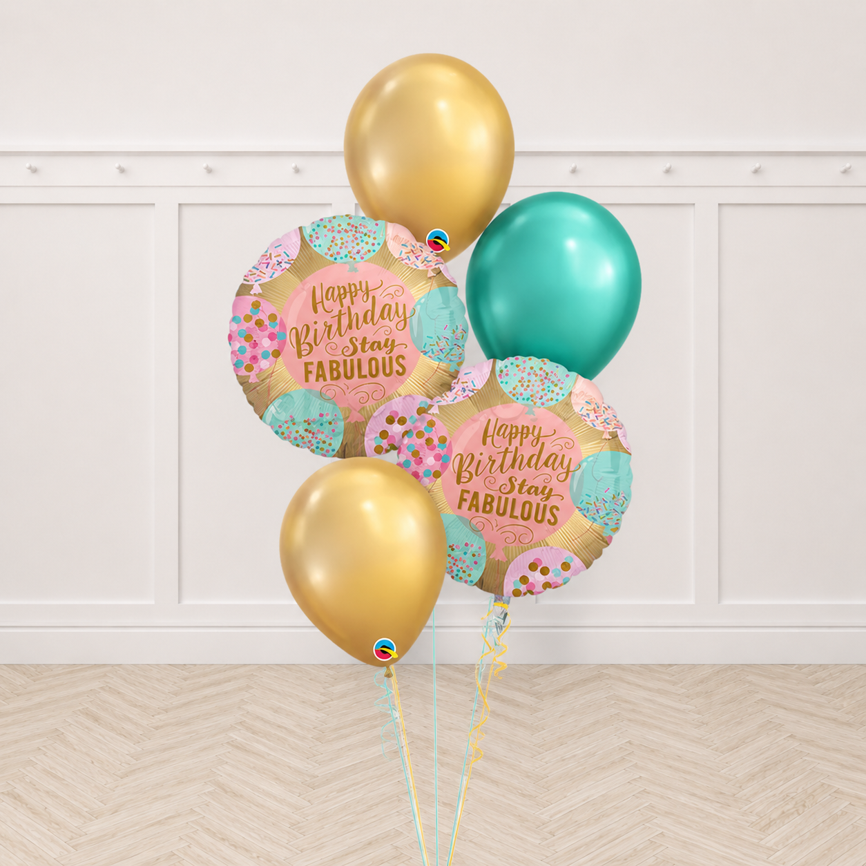 Happy Birthday Stay Fabulous Balloon Bouquet