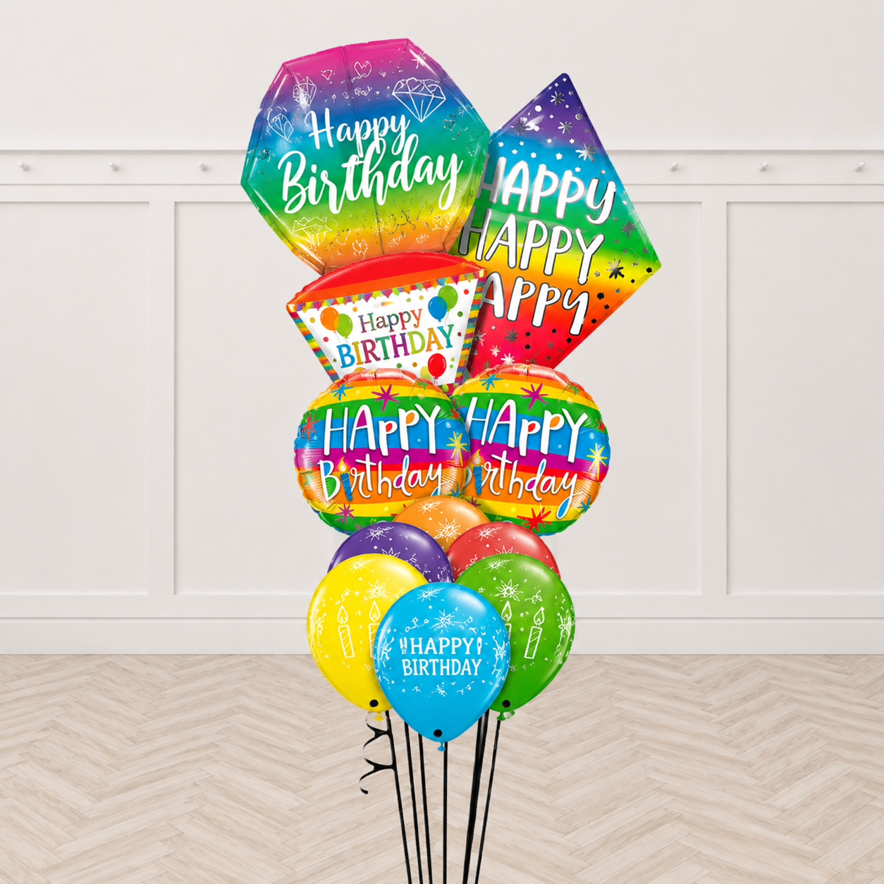 Sparkle It's Your Day Big Balloon Bouquet