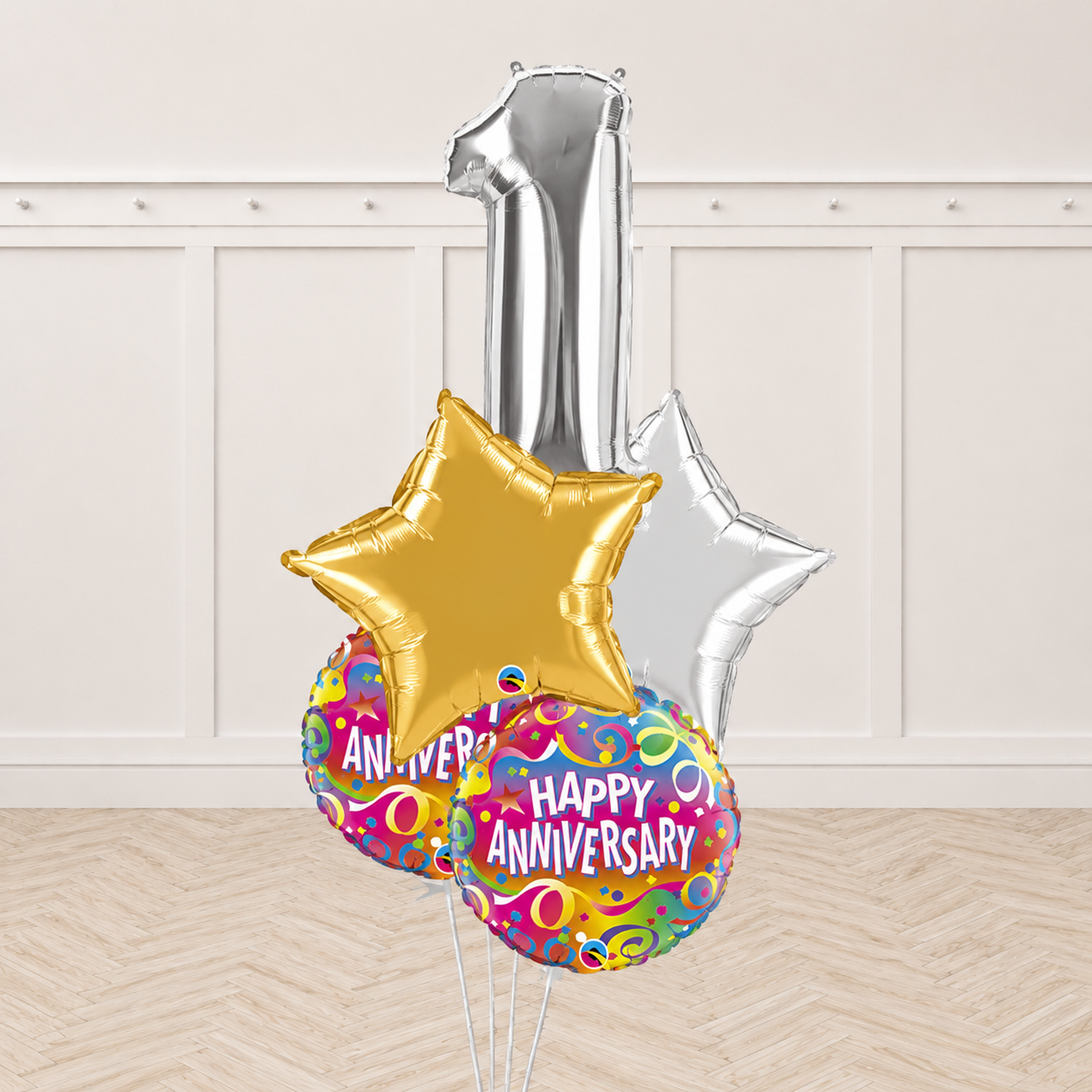 Any Single Age Anniversary Balloon Bouquet.