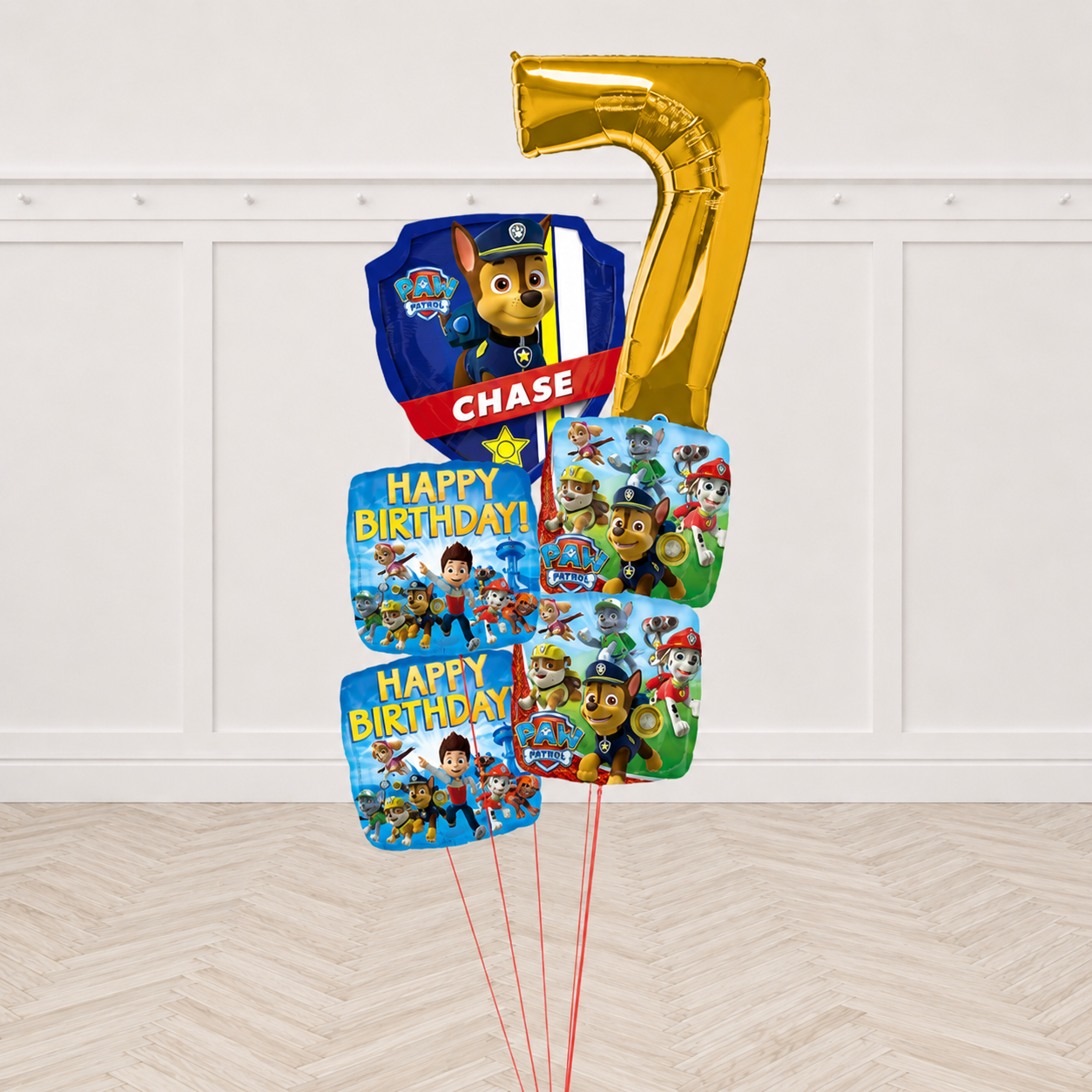 Any Number Paw Patrol Chase & Marshal Balloon Bouquet