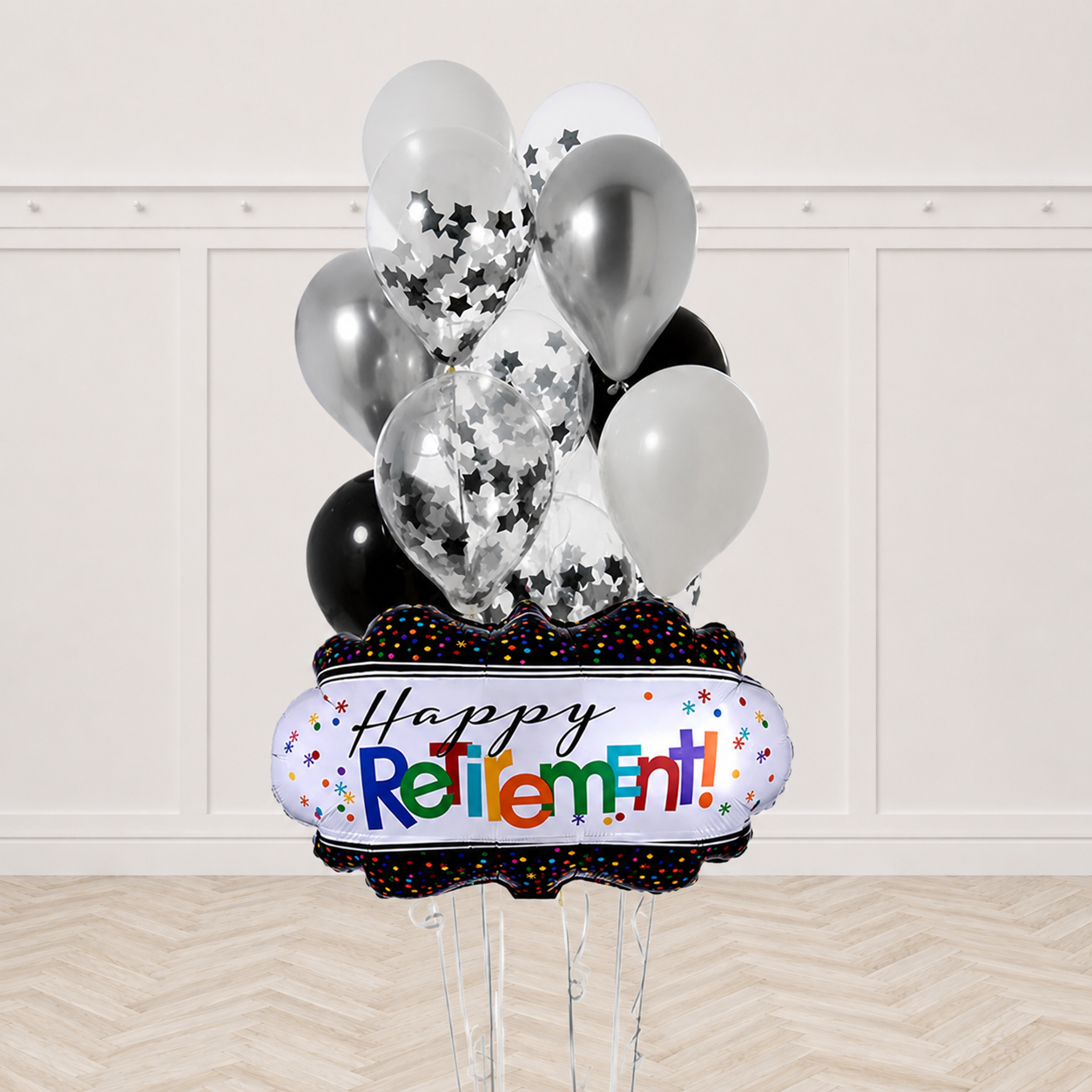 Officially Retired Confetti Balloon Bouquet