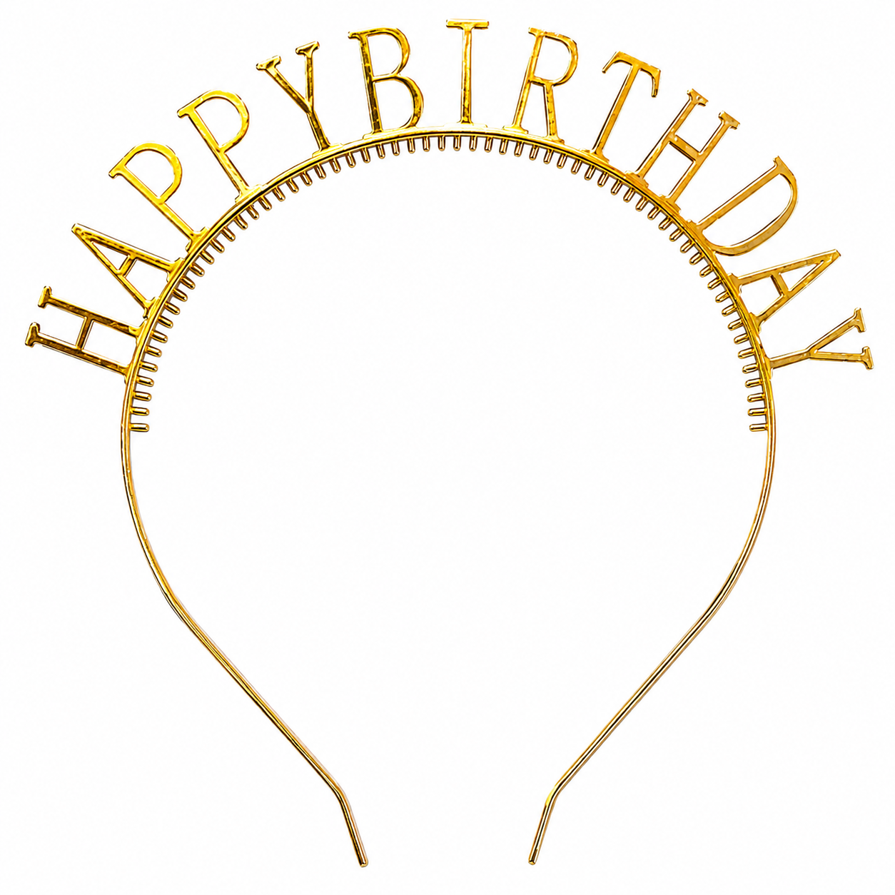 Gold Happy Birthday Headband – Birthday Party Accessories
