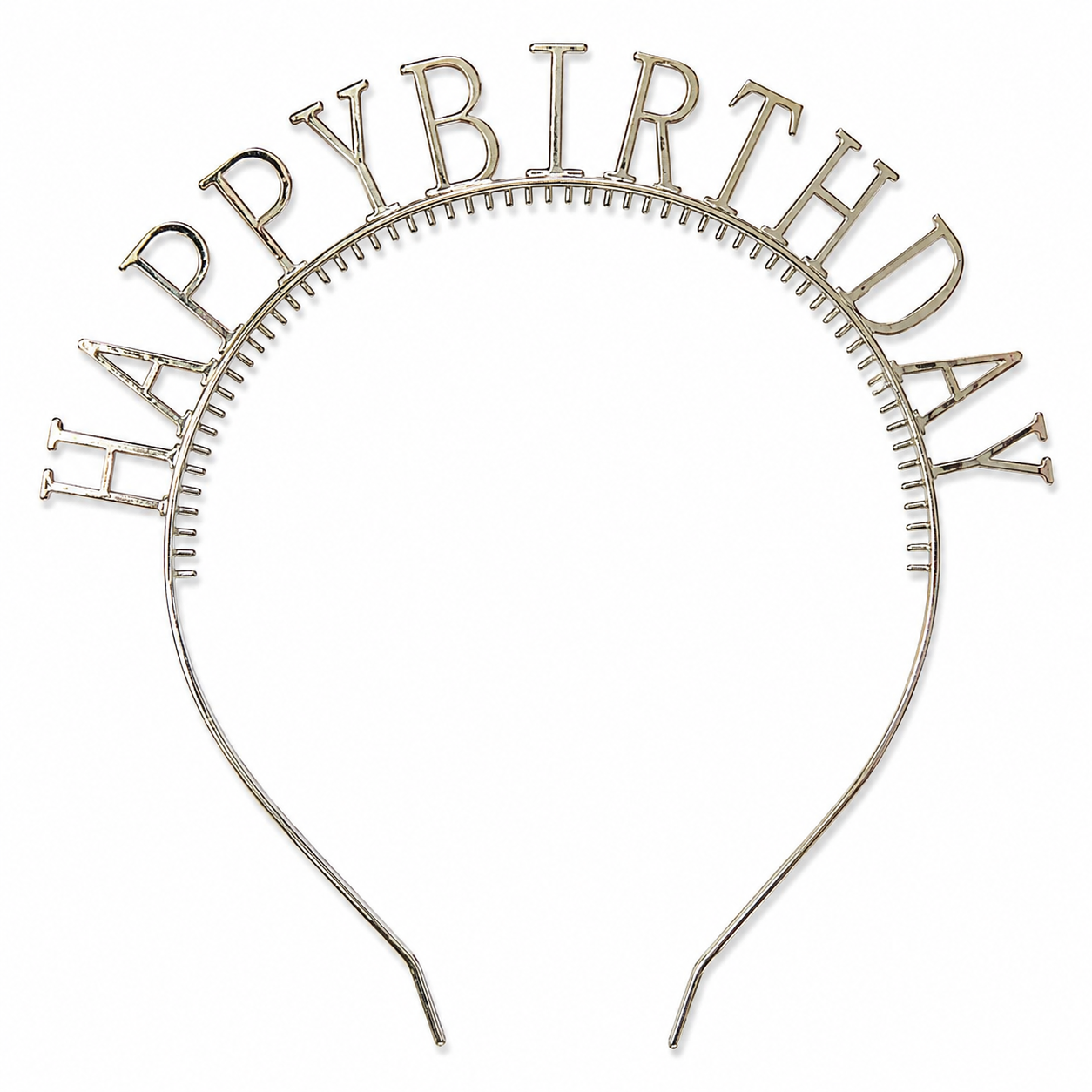 Silver Happy Birthday Headband – Birthday Party Accessories