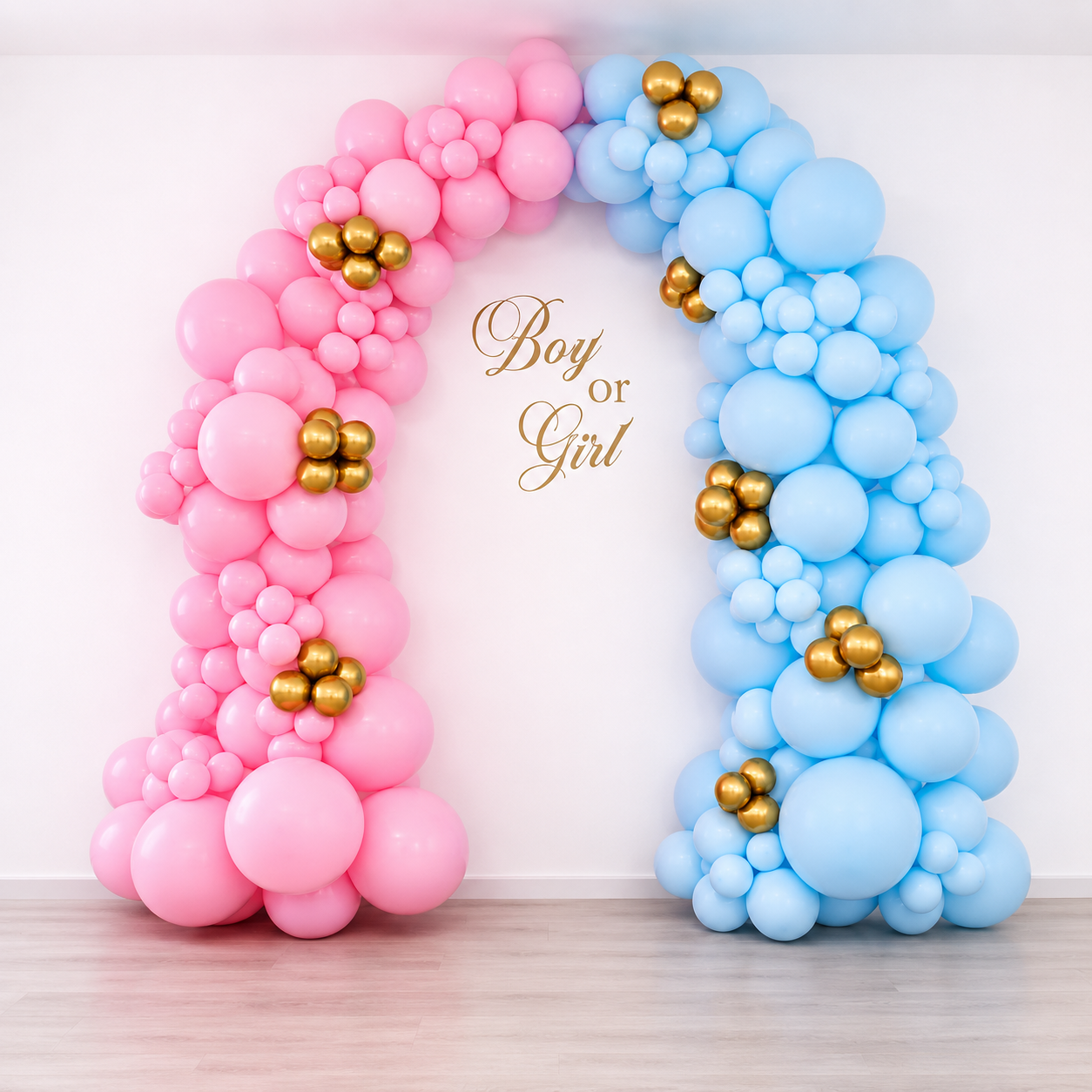 Oh Baby Balloon Arch with Backdrop