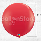 Giant Standard Red Color Latex Balloon Helium Inflated