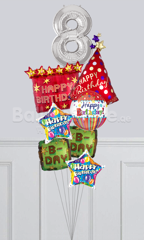 Any Number TNT mine craft Party Happy Birthday Big Balloon Bouquet