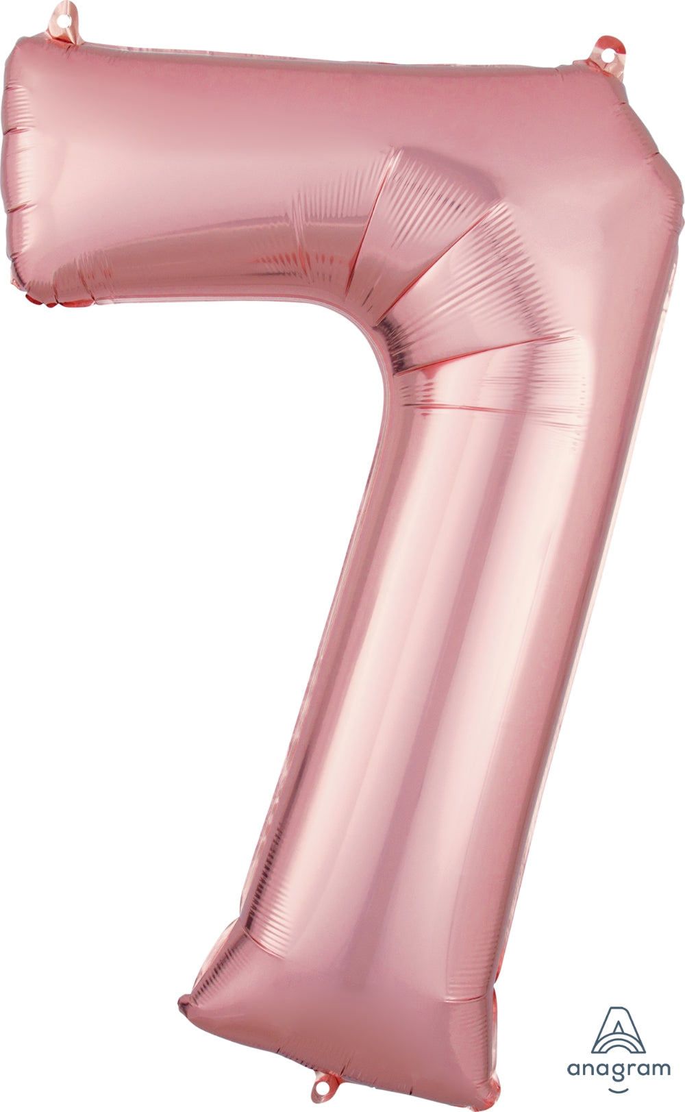 Number Seven Rose Gold Helium Filled