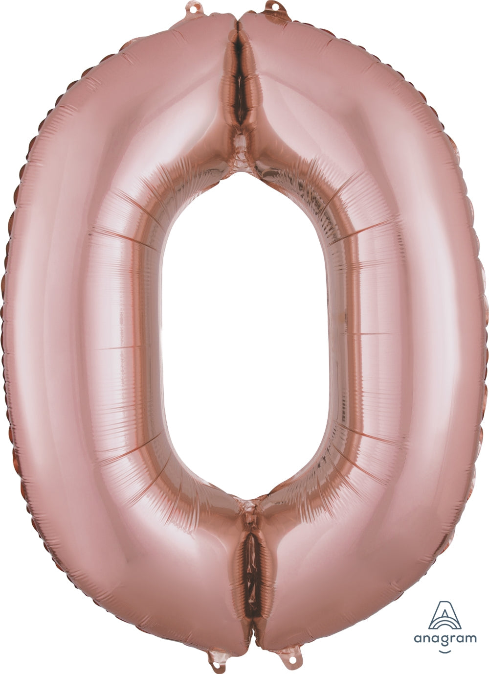 Number Zero(0) Rose Gold Helium Filled