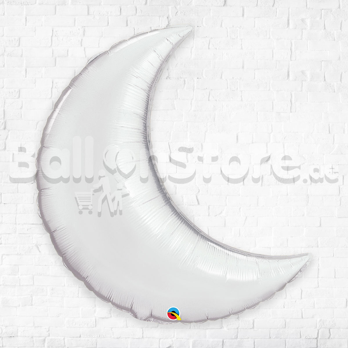 Silver Crescent Foil Balloons