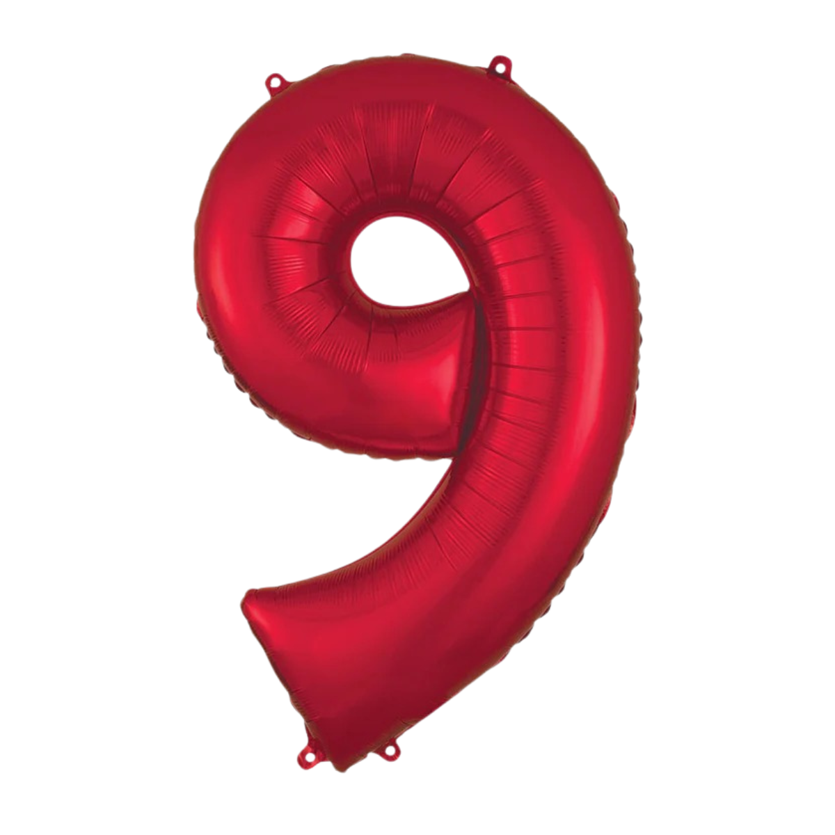 Number Foil Number Nine Red - Helium Filled