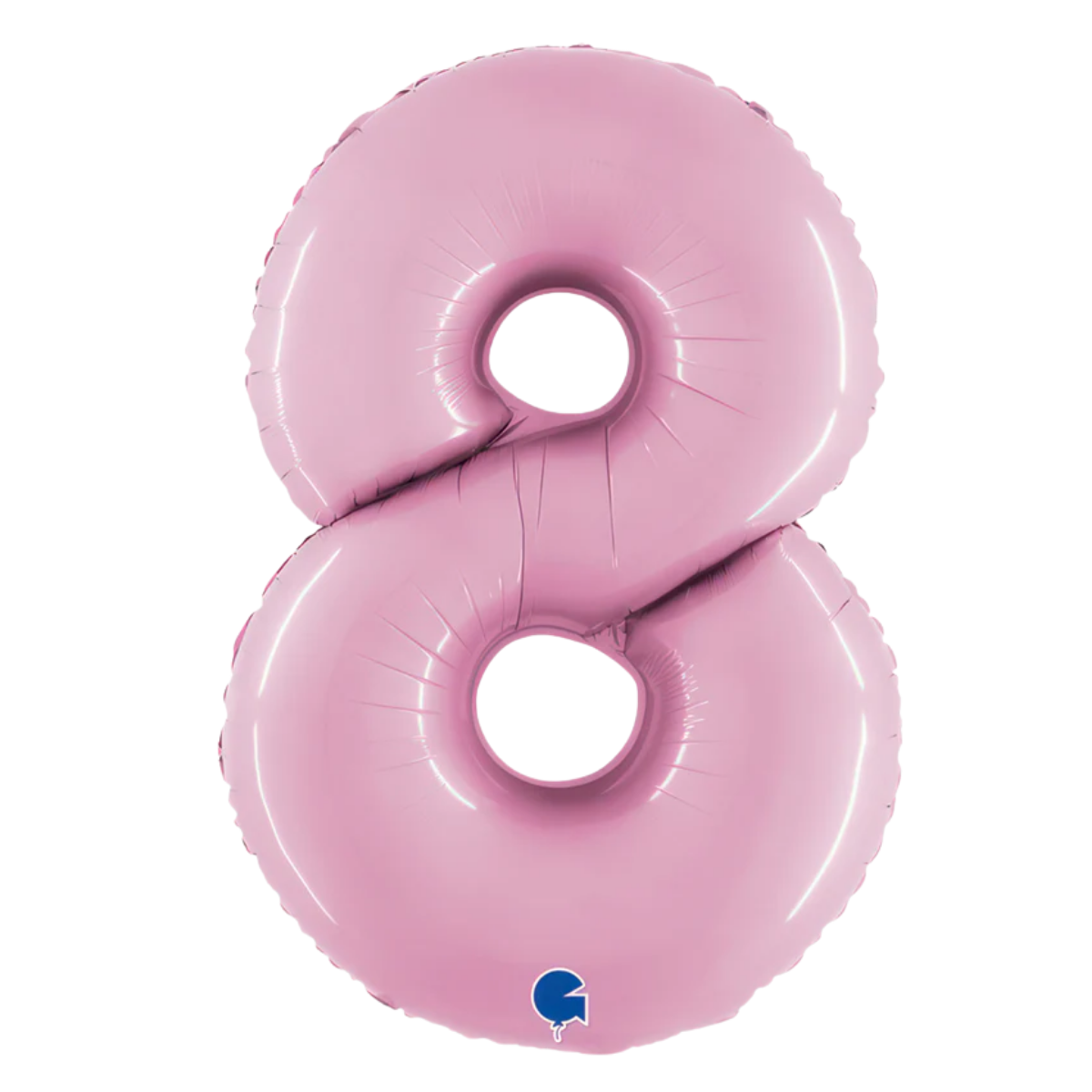 Number Eight Pastel Pink  Helium Filled