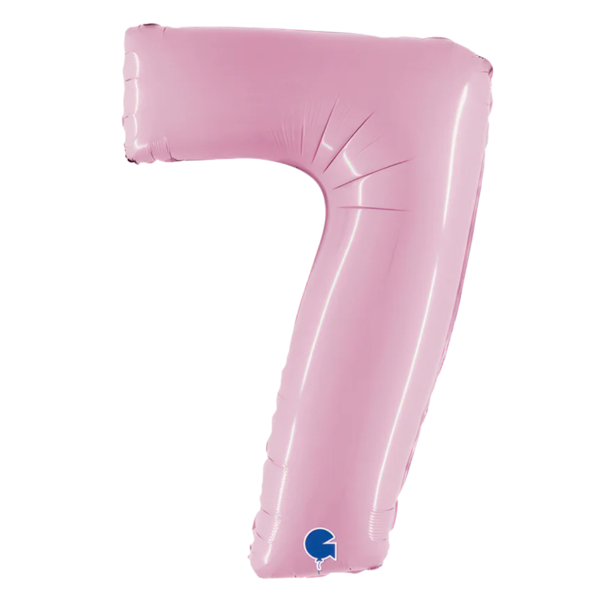 Number Seven Pastel Pink Helium Filled